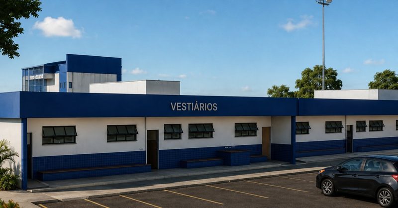 Vestiários e refeitório do Estaleiro Ojuara